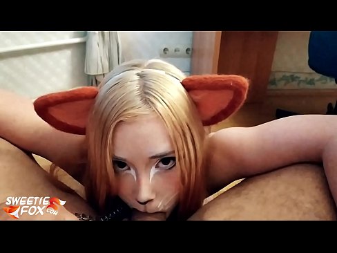 ❤️ キツネがチンポを飲み込み、口の中にザーメンを出す 上質ポルノ ❌️❤
